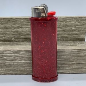 Red Glitter Case fits standard size Bic J6